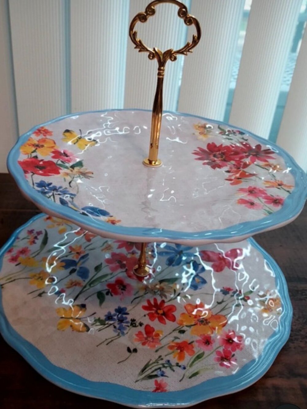 Blue flower 2 Tier